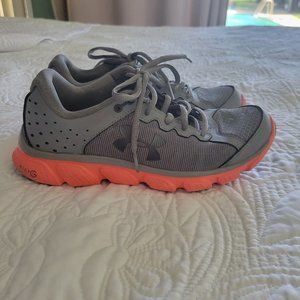 Under Armour Women's Micro G Assert 6 Running Shoes Gray 1266252-038 Size 7